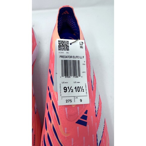 adidas Predator Elite FG Soccer Cleats Coral Pack Cleats JI1083 Men\'s 9.5 NEW main image 7